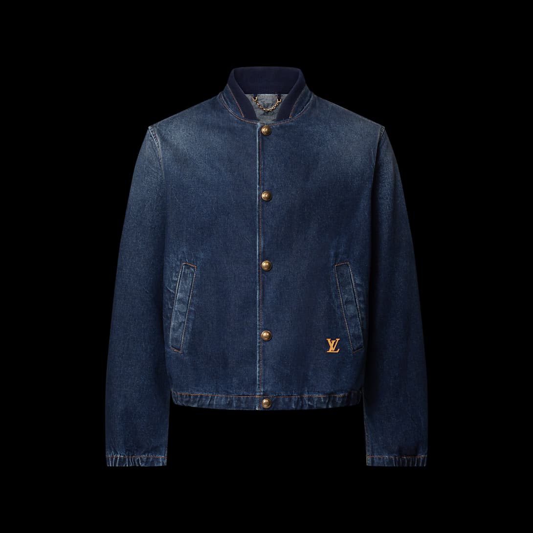 Indigo Denim Coach Jacket — front