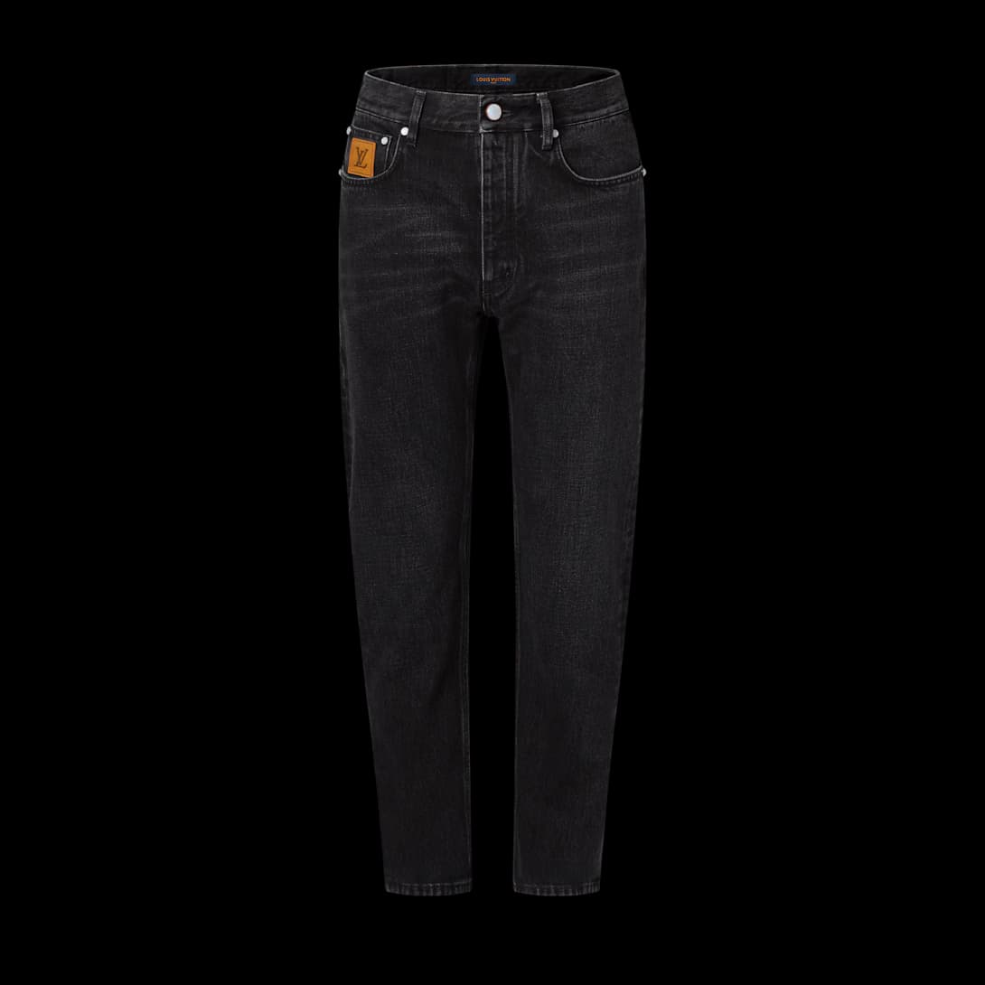 Slim Fit Japanese Denim Trousers — front